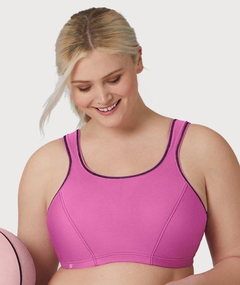 Glamorise High Support WonderWire Sports Bra Rose Bras 