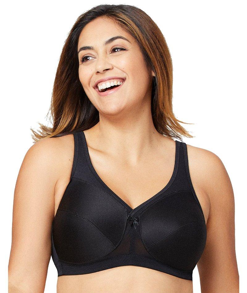 Glamorise Magiclift Front-Closure Posture Back Wire-Free Bra - Cafe - Curvy