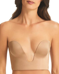 Finelines Refined Strapless Plunge Bustier - Nude Bras 