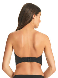 Finelines Refined Low Back Longline Bra - Black Bras 