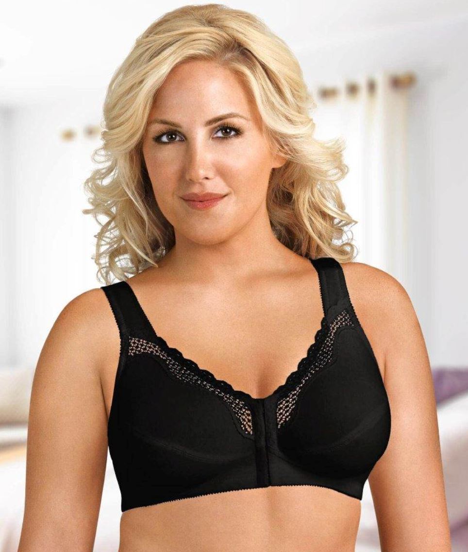 Womens Front Close Bras T Back Plus Size Seamless Wire Free Bra