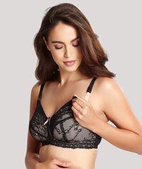 Panache Sophie Non-Underwired Nursing Bra - Black 