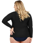 Artesands Sunsafe Long Sleeve Top - Black Swim 