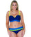 Curvy Kate Maya Bandeau Bikini Top - Blue Mix Swim 