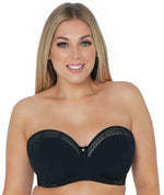 Curvy Kate Deluxe Strapless Bra - Black/Almond Bras 8D 