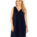 Exquisite Form Short Gown Plus - Navy