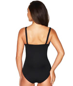 Sea Level Essentials Cross Front B-DD Cup One Piece Swimsuit - Black Swim 