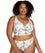 Artesands April Spritz Cezanne D-E Cup Midriff Underwire Bikini Top - White Swim 