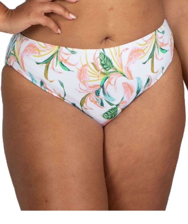 Artesands April Spritz Monet Mid Rise Curve Fit Brief - White Swim 12 