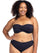 Artesands Aria Botticelli Bandeau D-DD Cup Bikini Top - Black Swim 