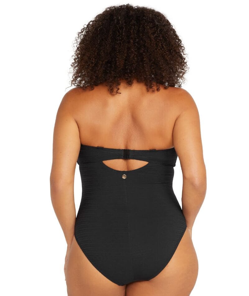 Artesands Aria Botticelli Twist Front Bandeau D-DD Cup One Piece Swimsuit - Black Swim 