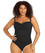 Artesands Aria Botticelli Twist Front Bandeau D-DD Cup One Piece Swimsuit - Black Swim 