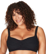 Artesands Aria Botticelli Twist Front C-DD Cup Bikini Top - Black Swim 