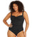 Artesands Aria Botticelli Twist Front C-DD Cup One Piece Swimsuit - Black Swim 