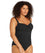 Artesands Aria Botticelli Twist Front C-DD Cup One Piece Swimsuit - Black Swim 