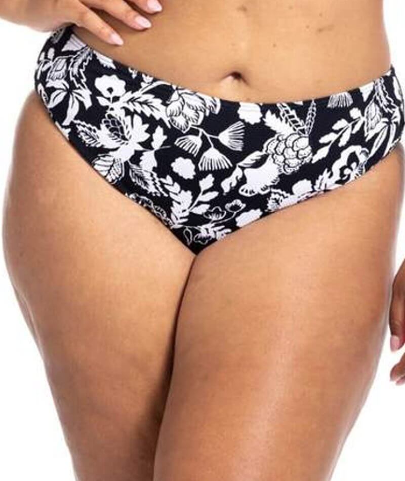 Artesands Cantata Forte Monet Mid Rise Curve Fit Brief - Black Swim 12 Black 