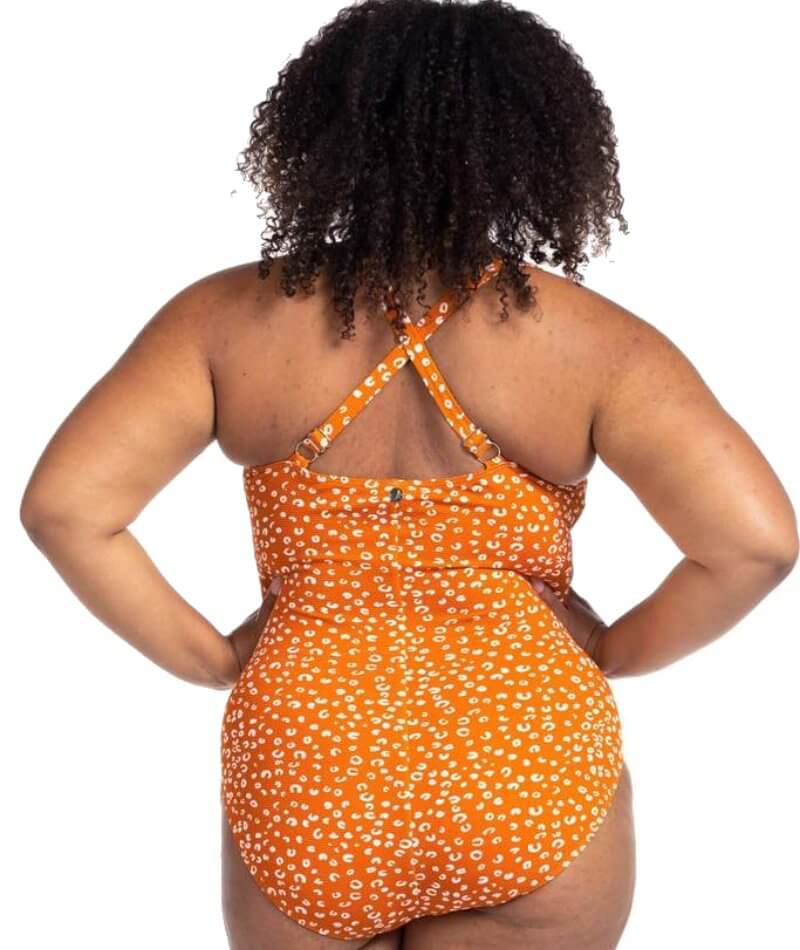 Artesands Che'tah Botticelli Twist Front C-DD Cup One Piece Swimsuit - Copper Swim 