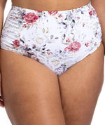 Artesands Clementine Botticelli High Waist Swim Brief - White Swim 