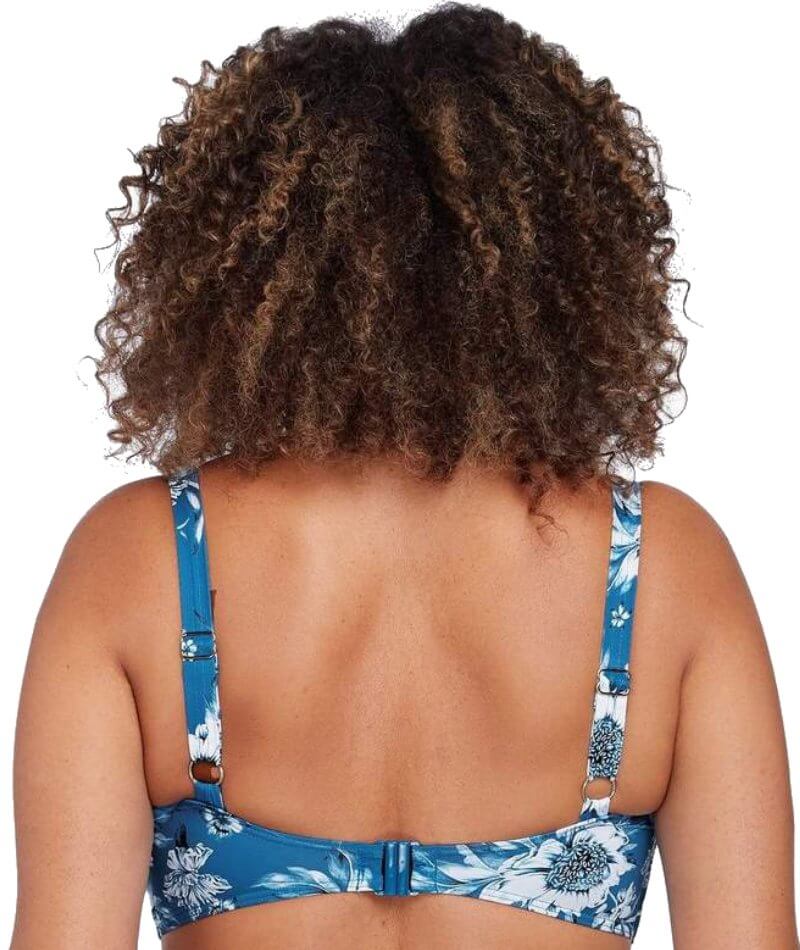 Artesands Fleur Du Champ Delacroix Cross Front D-G Cup Bikini Top - Cerulean Swim 