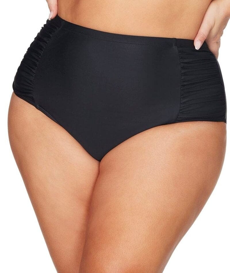 Artesands Hues Botticelli High Waist Swim Brief - Black Swim 