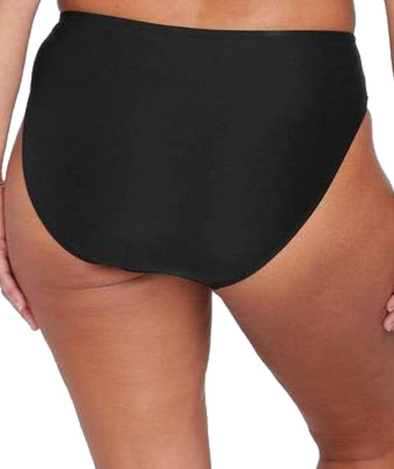 Artesands Hues Monet Mid Rise Curve Fit Brief - Black Swim 