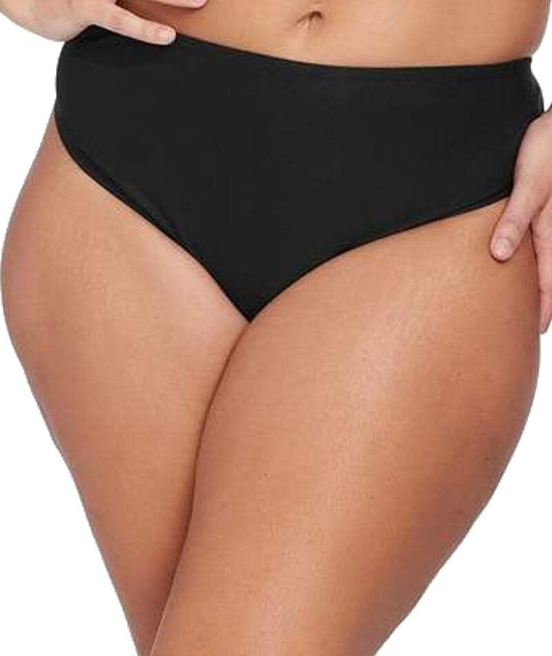 Artesands Hues Monet Mid Rise Curve Fit Brief - Black Swim 