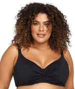 Artesands Hues Monet Soft Cup Underwire D-DD Cup Bikini Top - Black Swim 