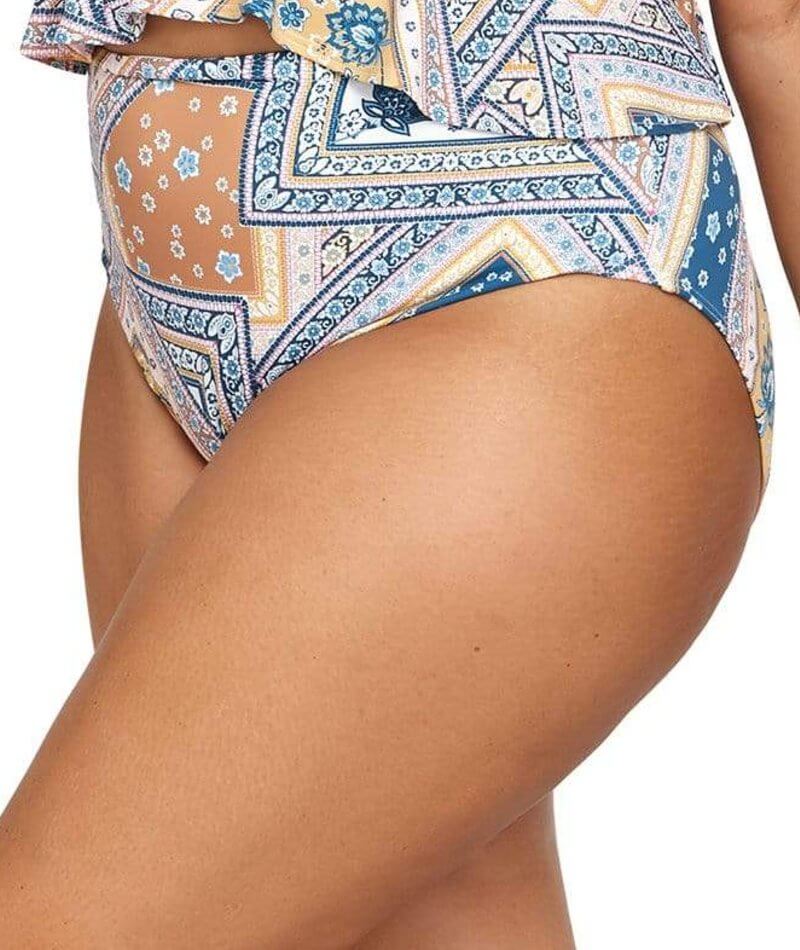 Artesands La Rambla High Leg High Waist Swim Brief - Sapphire Swim 