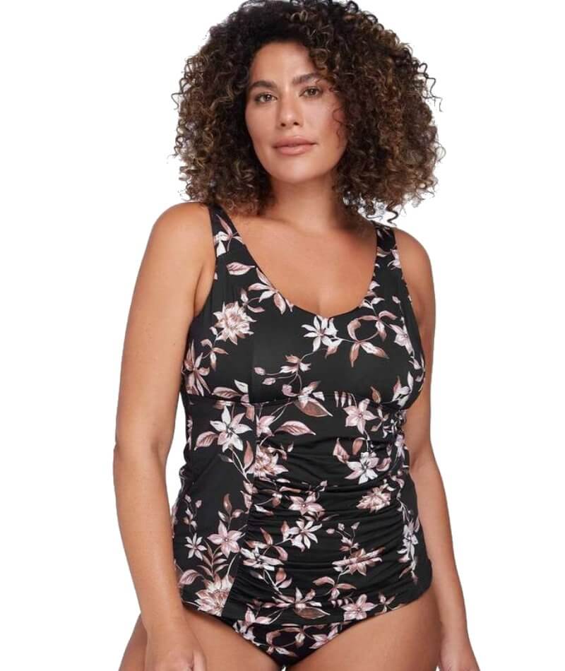 Artesands Om Sara Raphael E-F Cup Underwire Tankini Top - Black Swim 