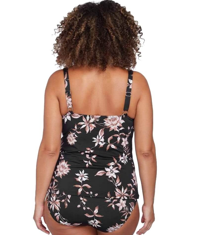 Artesands Om Sara Raphael E-F Cup Underwire Tankini Top - Black Swim 