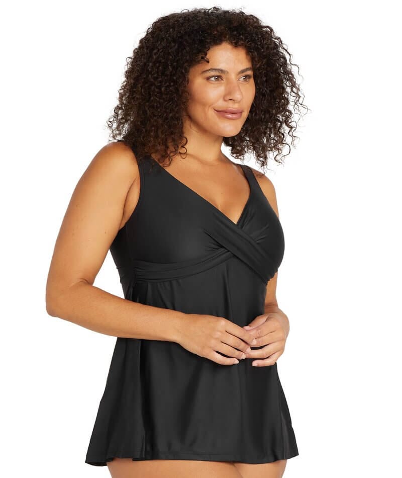 Artesands Recycled Hues Delacroix D-G Cup Wire-free Tankini Top - Blac -  Curvy Bras