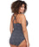 Artesands Zig Zag Raphael Underwire E-F Cup One Piece Swimsuit - Black Swim 