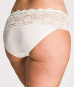 Ava & Audrey Greta Lace and Cotton Brief - Ivory Knickers 