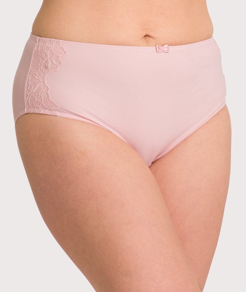 Ava & Audrey Jacqueline Full Brief with Lace - Blush Knickers 