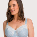 Ava & Audrey Jacqueline Full Cup Underwired Bra - Blue/Ivory