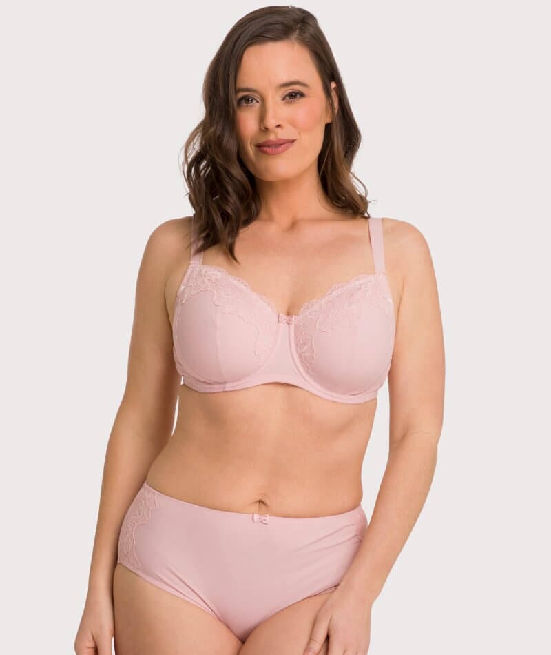 Buy Wacoal Back Appeal Minimizer Non-padded Wired Full Coverage Full Cup  Bra Pink online