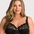 Ava & Audrey Lucille Lace Underwired Full Cup Bra - Black