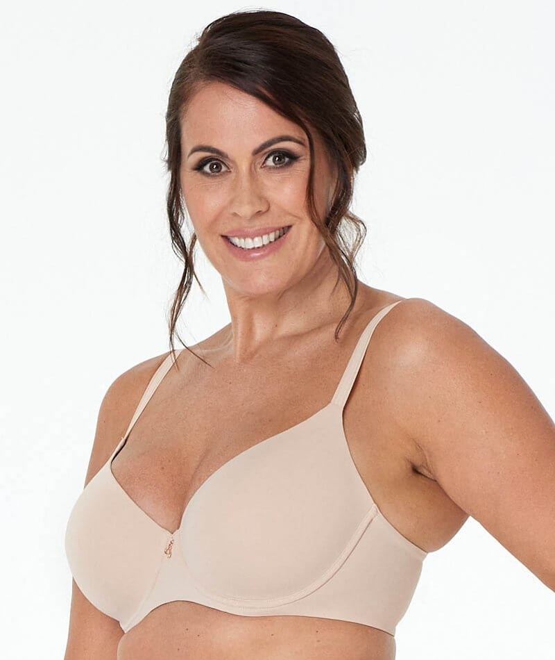 NWT DREAMFIT LIFTING Plunge Bra NUDE Color 42 DDD Underwire Smooth Contour  Cup $8.00 - PicClick