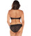 Curvy Kate Onyx Bandeau Bikini - Black Stripe Swim 