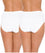 Triumph Sloggi Hikini 2 Pack Midi Brief - White Knickers 