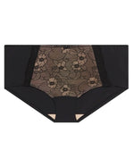 Ava & Audrey Marilyn Lace Hipster Brief - Black/Cream Knickers 12 