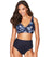 Sea Level Plains Gathered Side High Waist Brief - Night Sky Navy Swim 