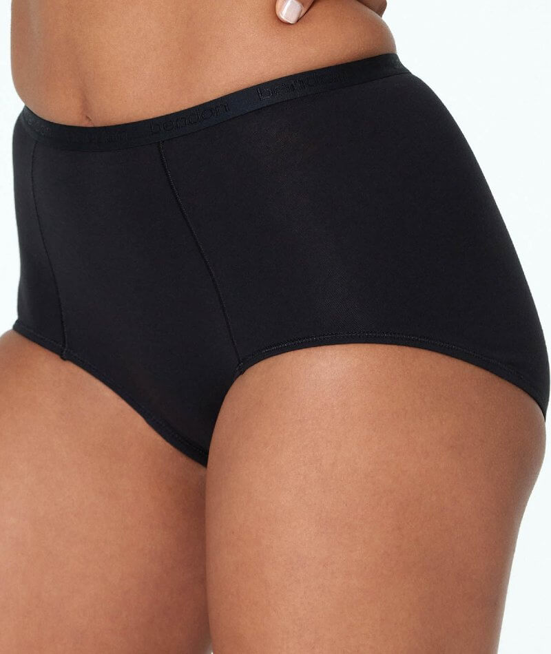 Bendon Body Cotton Trouser Brief - Black Knickers 