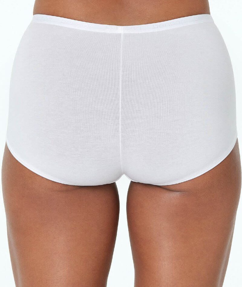 Bendon Body Cotton Trouser Brief - White Knickers 