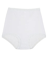 Bendon Cotton High Waist Full Brief - White Knickers 