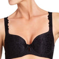 Bendon Damask Contour Underwire Bra - Black