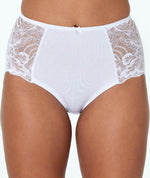 Bendon Embrace Full Brief - White Knickers 