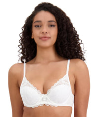 Bendon Embrace Full Coverage Contour Bra - White Bras 