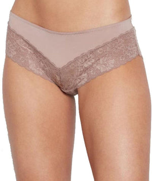 Bendon Everyday Lace Trim Brazilian Brief - Mocha Knickers L Mocha 