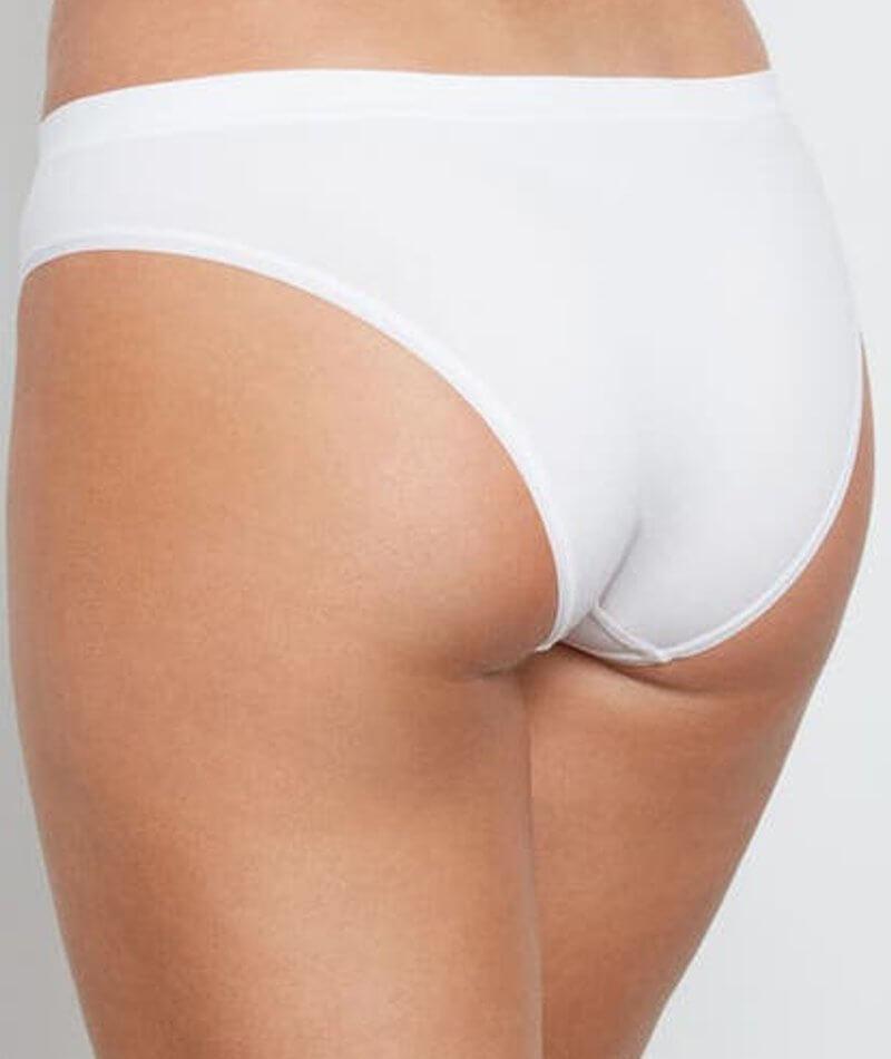 Bendon Everyday Seamless Bikini Brief - White Knickers 